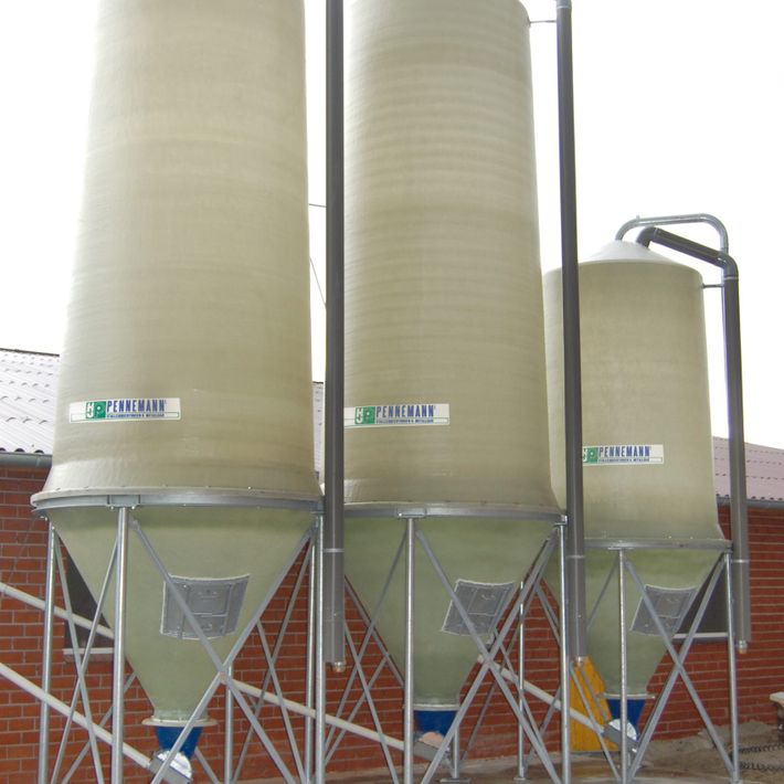 Innen-und Außensilos